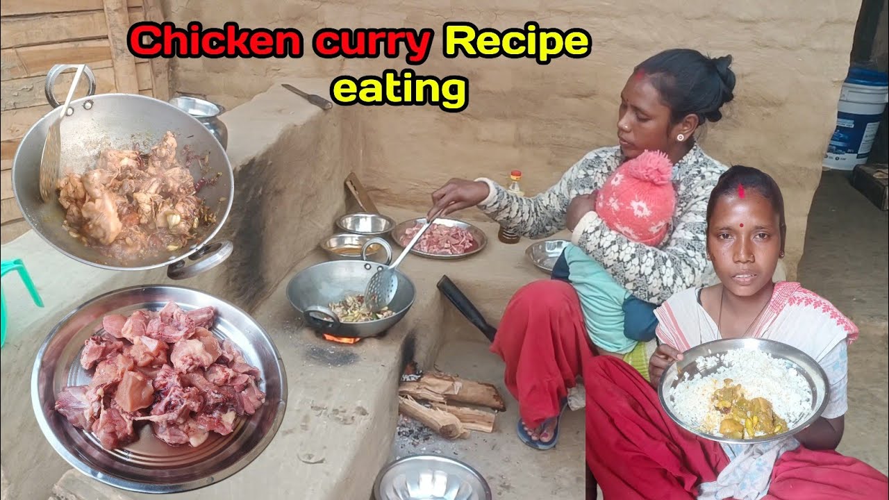 Chicken Curry Cooking Eating | jh eating show 