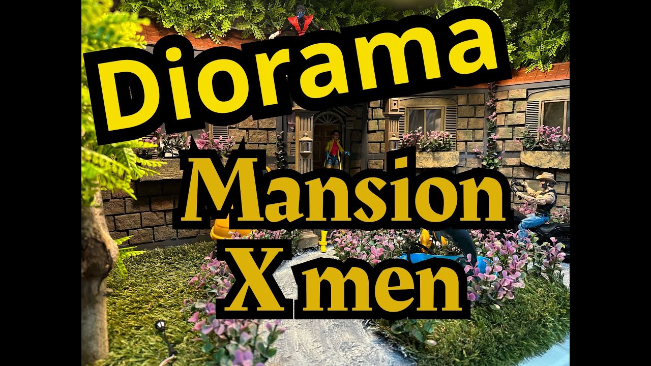Diorama de la Mansion x men para figuras marvel legends, el mejor diorama hasta ahorita