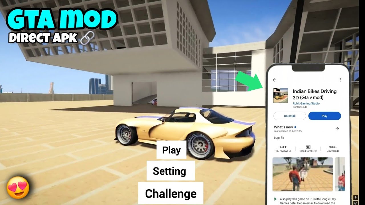 🤯🔥FINALLY New GTA V MODE IN INDIAN BIKE DRIVING 3D 🥰 GTA 5 MOD IBD3D ?✅HOW TO USE GTA 5 MOD 💯🤯