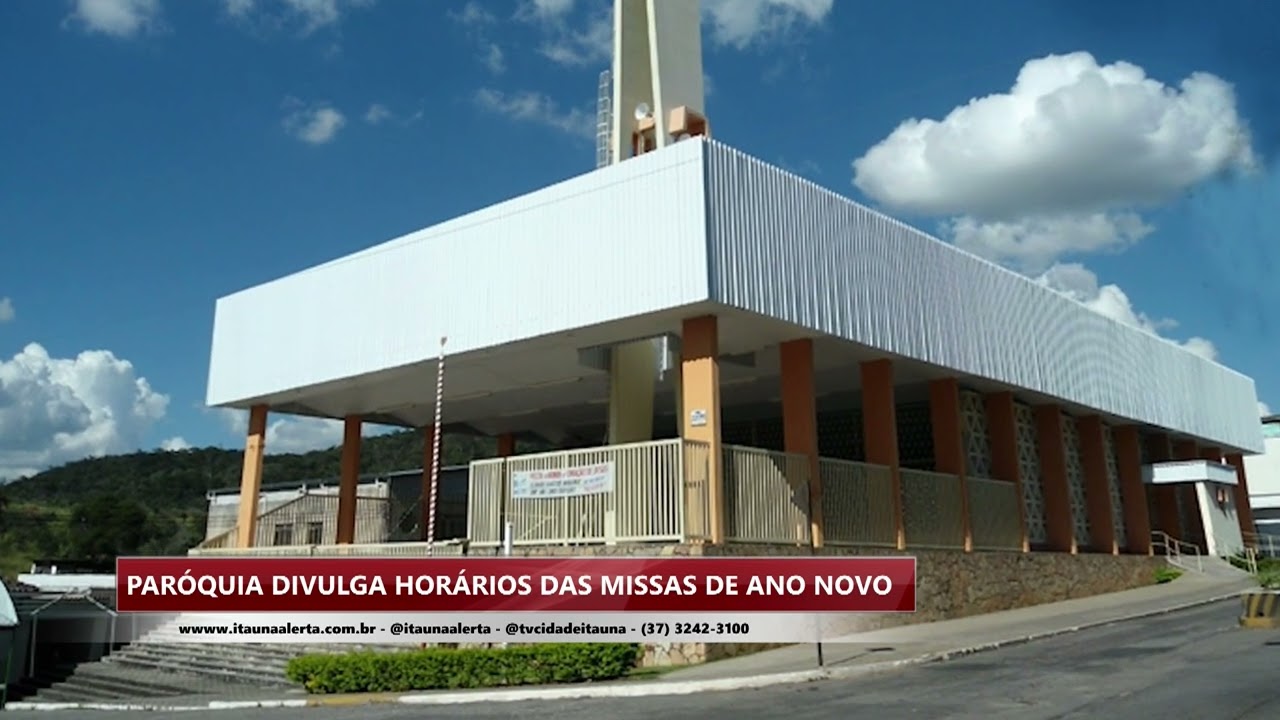 Paróquia do Sagrado Coração de Jesus divulga horários das missas de ano novo em Itaúna