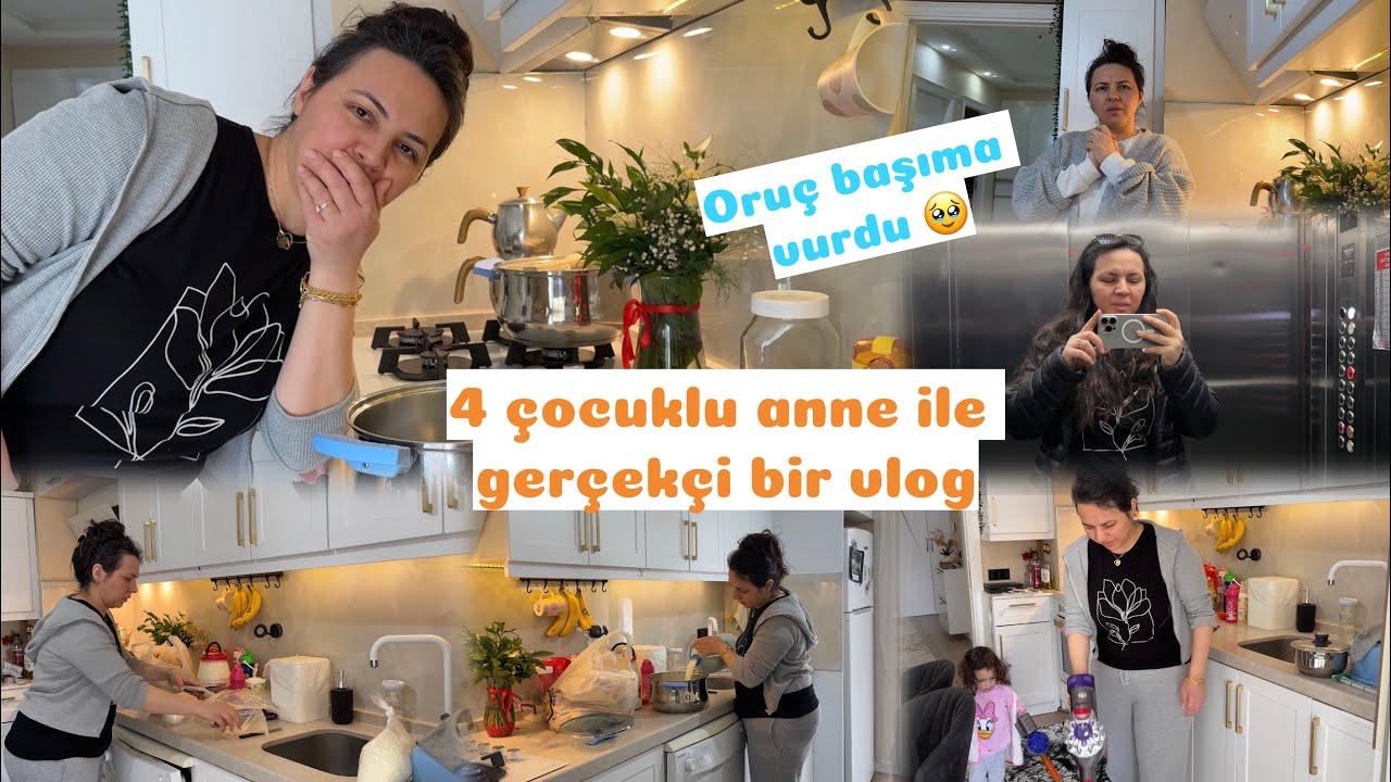 VLOG/İKİNCİ ORUCUMDA PERT OLDUM 😔/KÖYDEN GELENLER/MUCİZEVİ LEKE ÇIKARICI😇/GÜNÜN MENÜSÜ