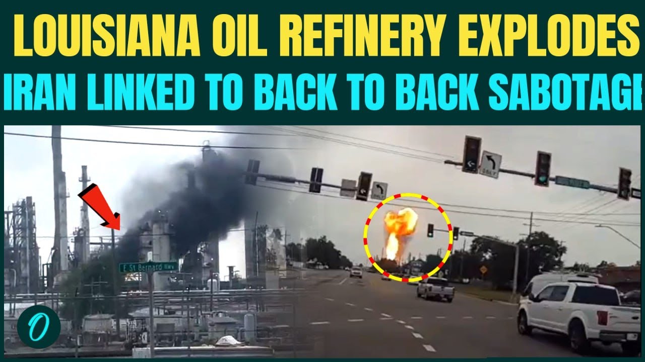 В Луизиане произошёл взрыв на нефтеперерабатывающем заводе на фоне нефтяного кризиса, разразившег...