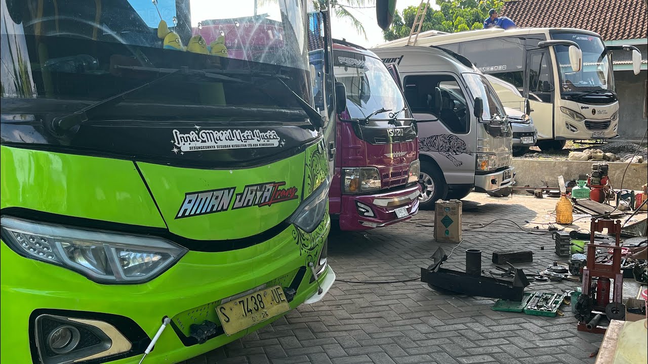 Restorasi AC ELF MINIBUS kiriman dari pondok gontor ponorogo ke ST AC
