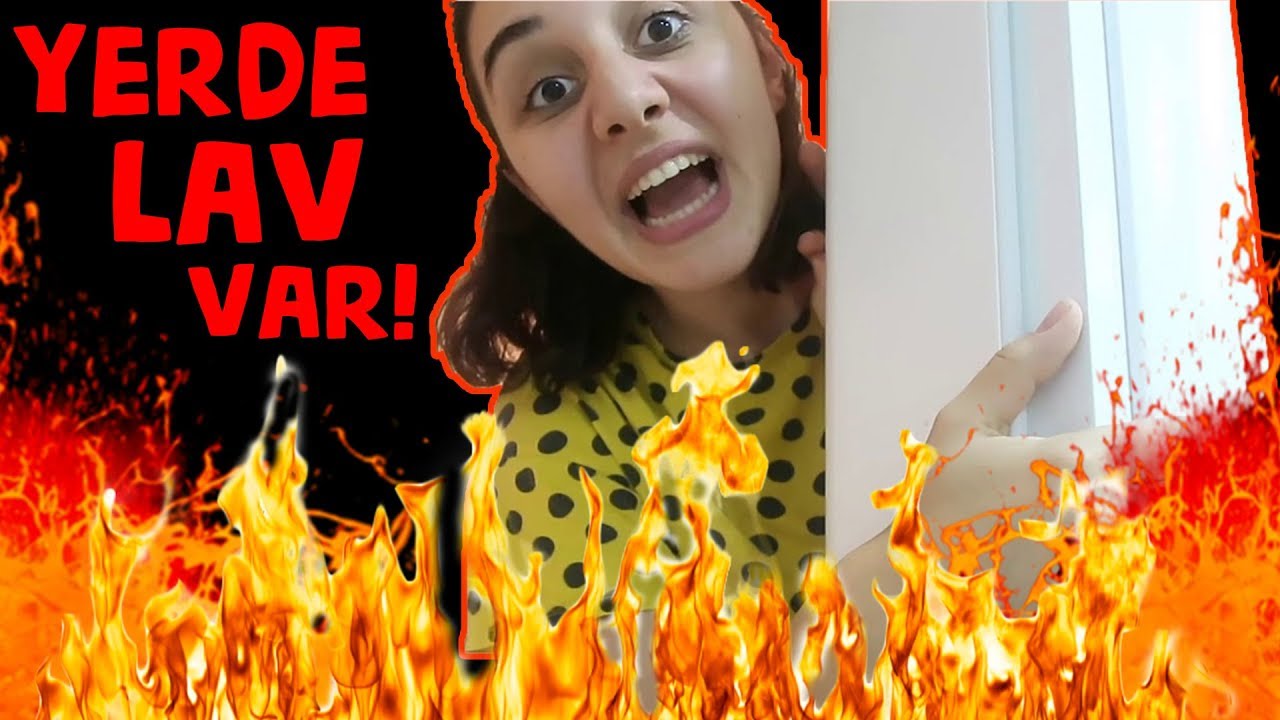 THE FLOOR is LAVA CHALLENGE Yerde Lav Var Oyunu YERLER LAV The Floor is Lava Bidünya Oyuncak