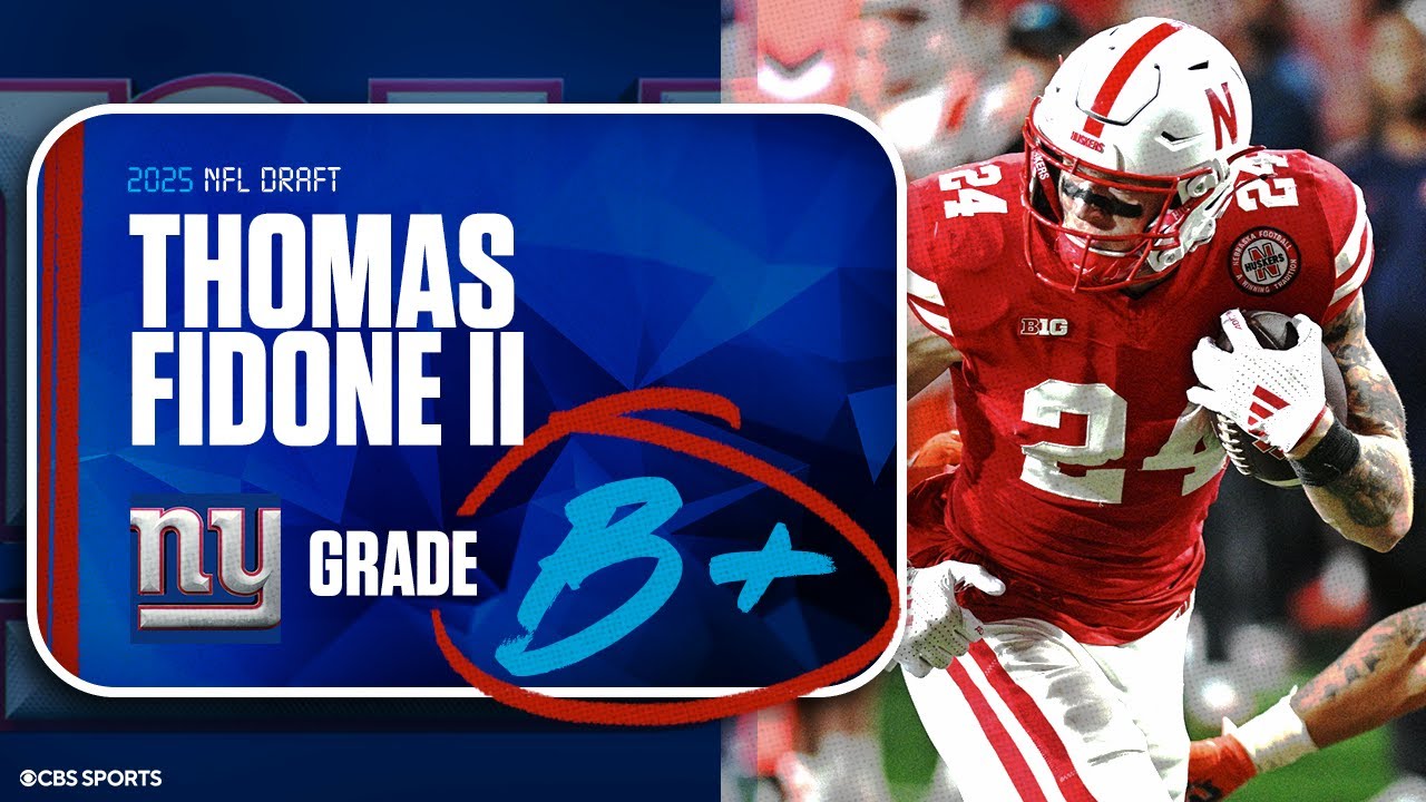 2025 NFL Draft Grades: Giants receive 'B+' for selecting TE Thomas Fidone II at No. 219 overall