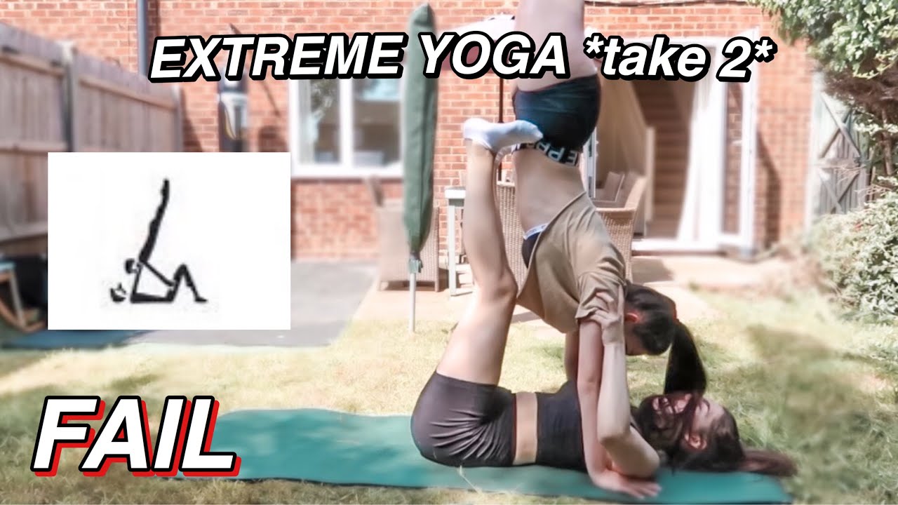 EXTREME Yoga Challenge With My SISTER *take 2*