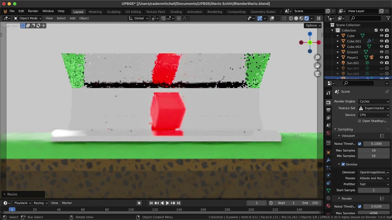 Cycles in Real-Time Running on Apple M1 with UPBGE 0.3 Alpha!!! (A Game Using Cycles Render)