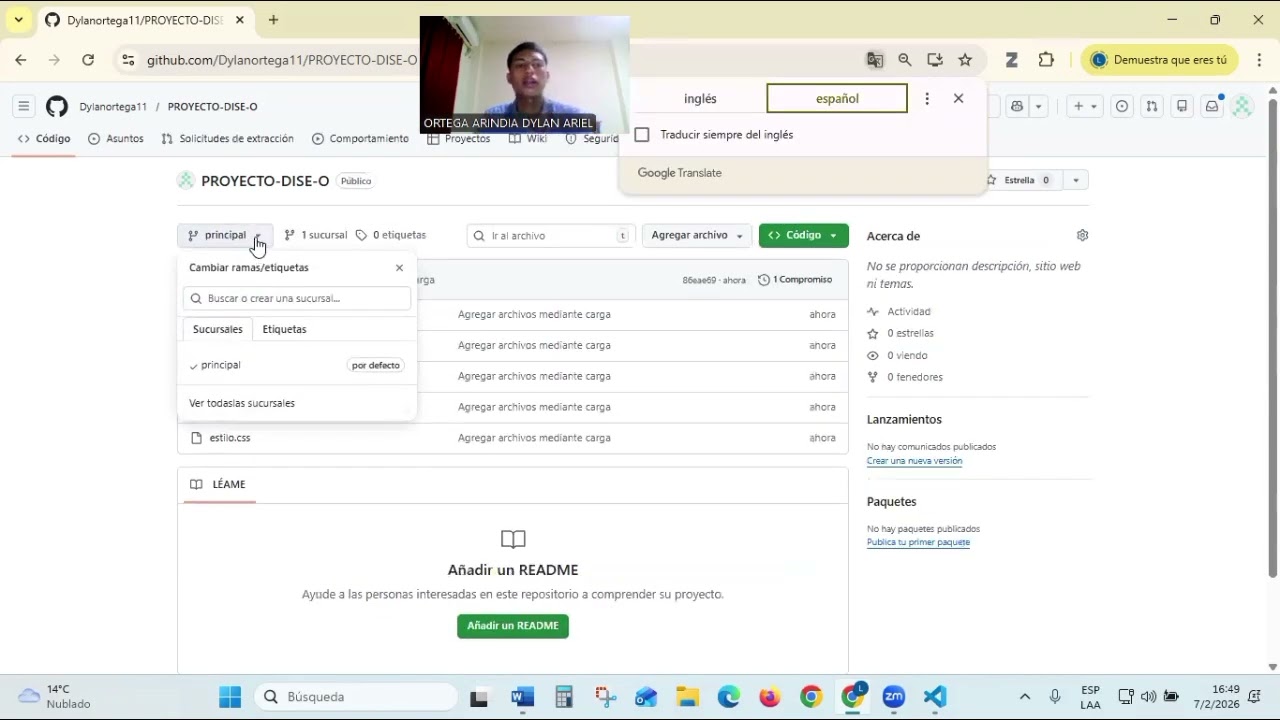 Subir un repositorio en Git hub