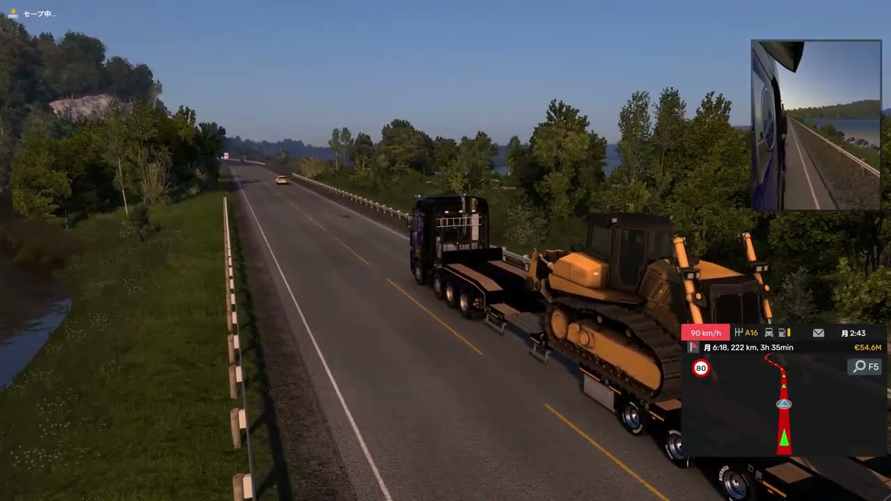 Euro Truck Simulator 2　ホニングスヴォーグ～イヴァロ 523km