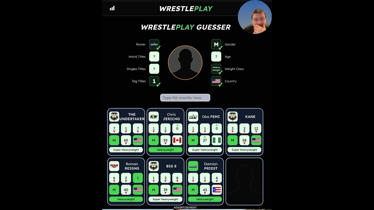 Wrestle Play Guesser Challenge