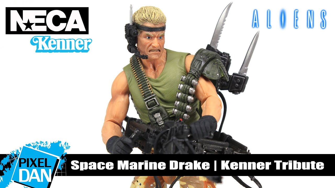 Aliens Space Marine Drake Figure Review | NECA Toys Kenner Tribute