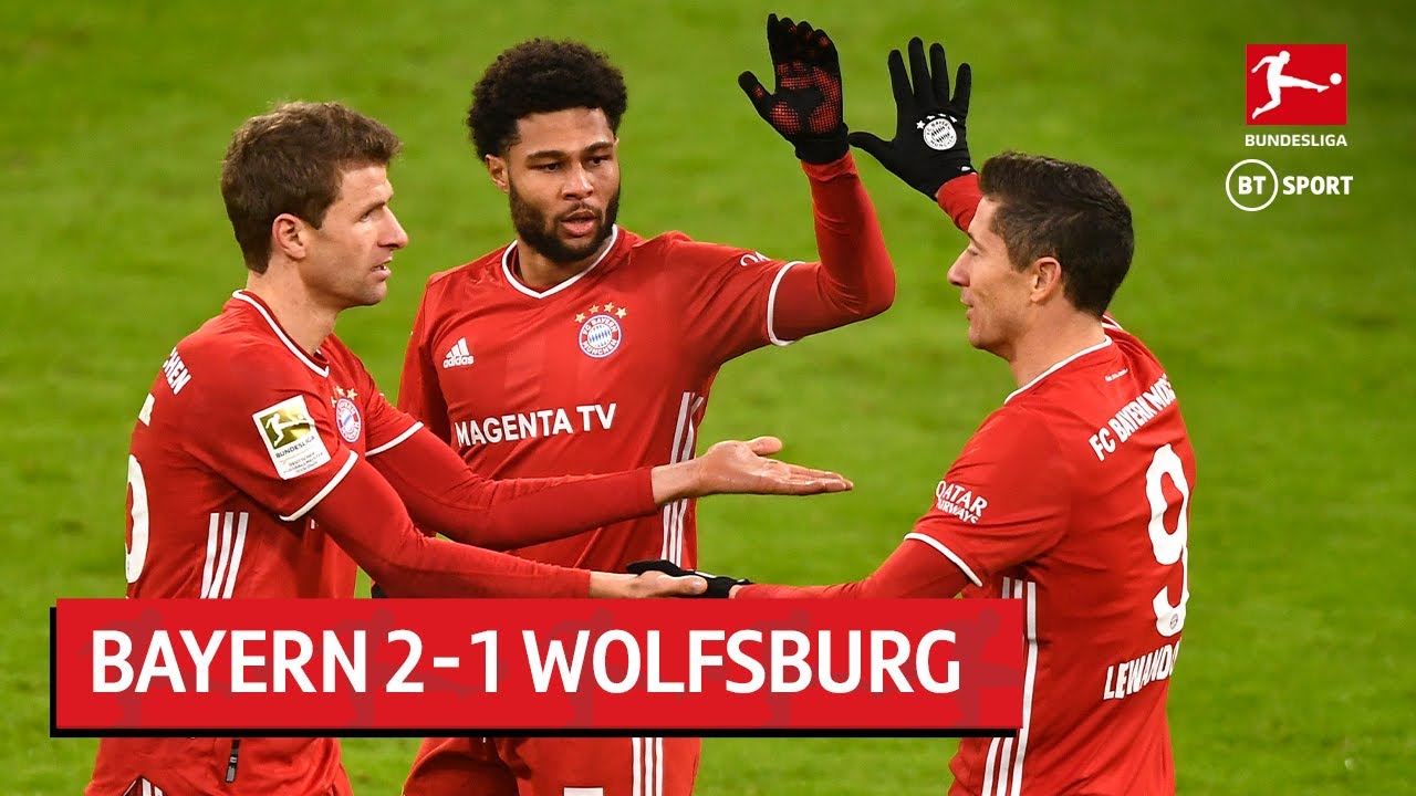 Bayern Munich vs Wolfsburg (2-1) | Bundesliga Highlights