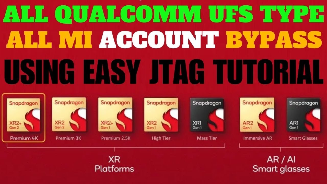 ALL QUALCOMM UFS TYPE ALL MI ACCOUNT BYPASS USING EASY JTAG TUTORIAL