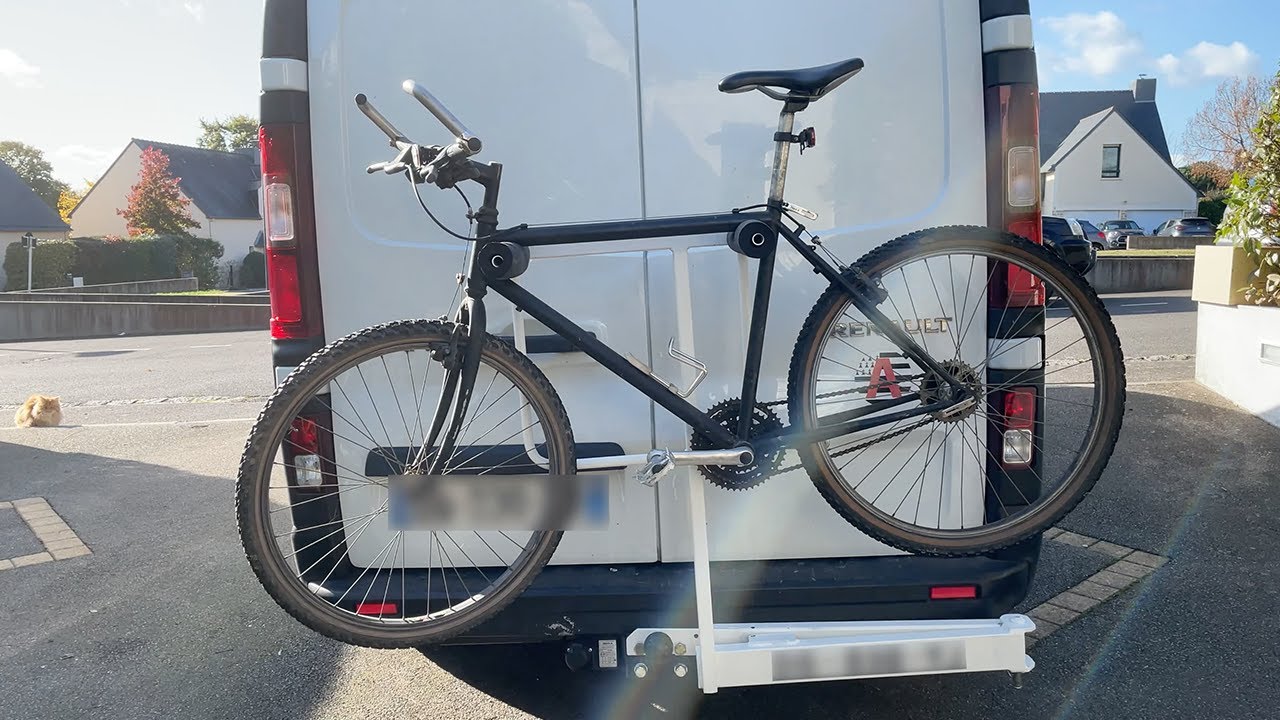 Porte vélo maison de mon van (Trafic 3)