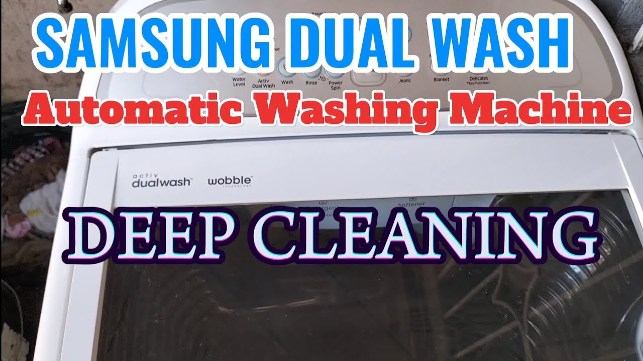SAMSUNG DUAL WASH WOBBLE AUTOMATIC WASHING MACHINE DEEP CLEANING