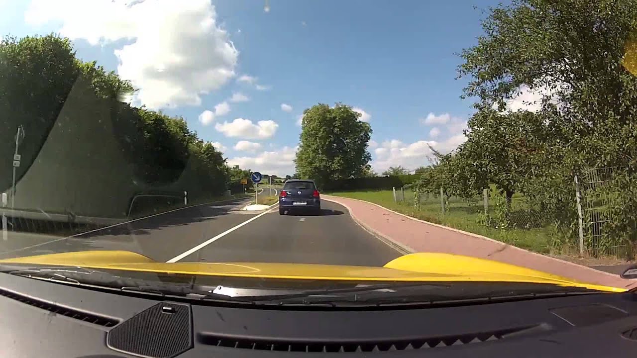 Porsche GT3 drive on german street - race and sound - sport exhaust