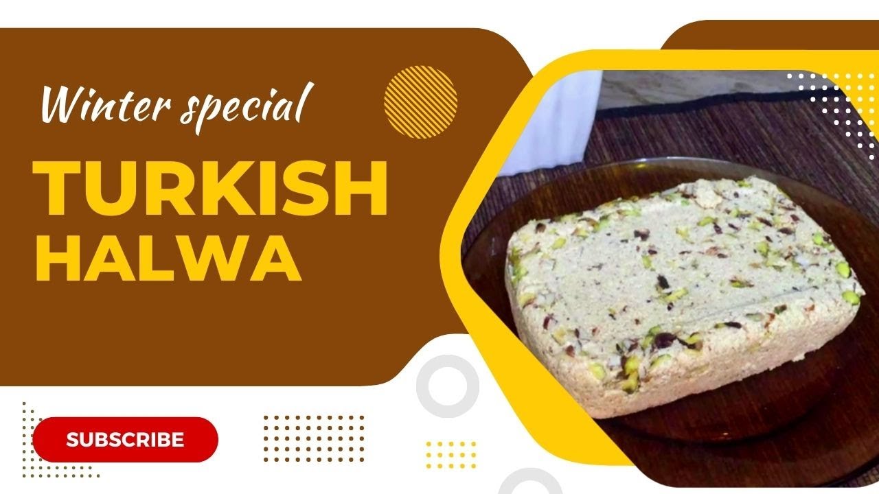 Turkish Halwa Recipe | Tahini Halva | Winter Special | Rasoi Ki Duniya SS | Easy Turkish Dessert