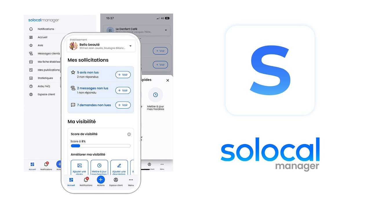 Solocal Manager : l&rsquo;application qui facilite la gestion de votre activit&eacute; digitale !