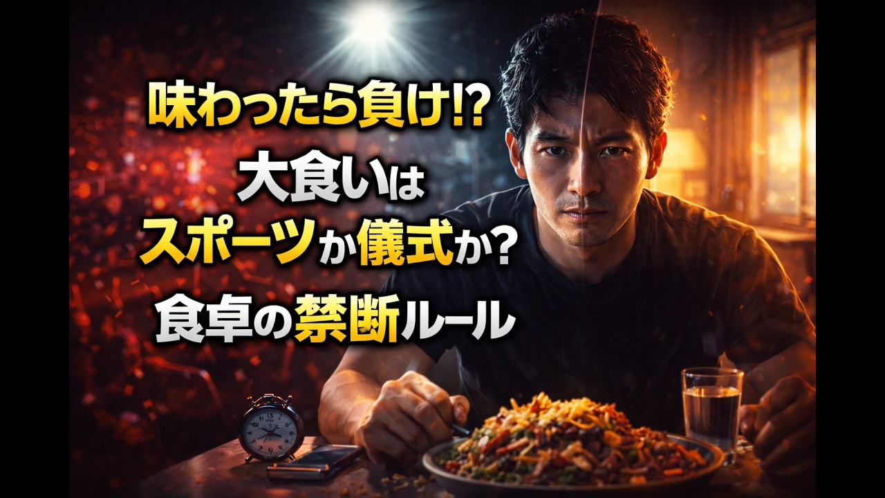 【マックス鈴木の哲学】「味わったら負け」！？大食いはスポーツか儀式か？食卓の禁断ルール Competitive Eating: Sport or Ritual?
