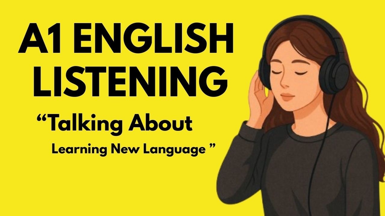 Easy English Conversation – Slow English Daily Practice  Talking About Learning a new language