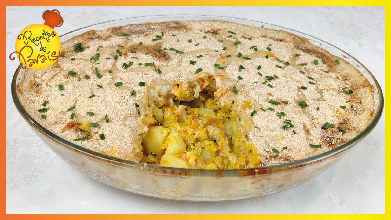 PESCADA GRATINADA NO FORNO COM MOLHO BECHAMEL (refeição saborosíssima) | 🍎  Receitas do Paraíso