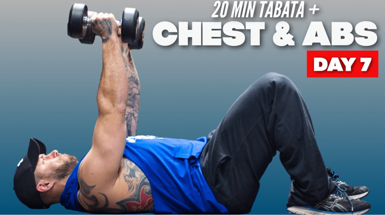 20 MIN | Chest And Abs Workout At Home With Dumbbells | DAY 7