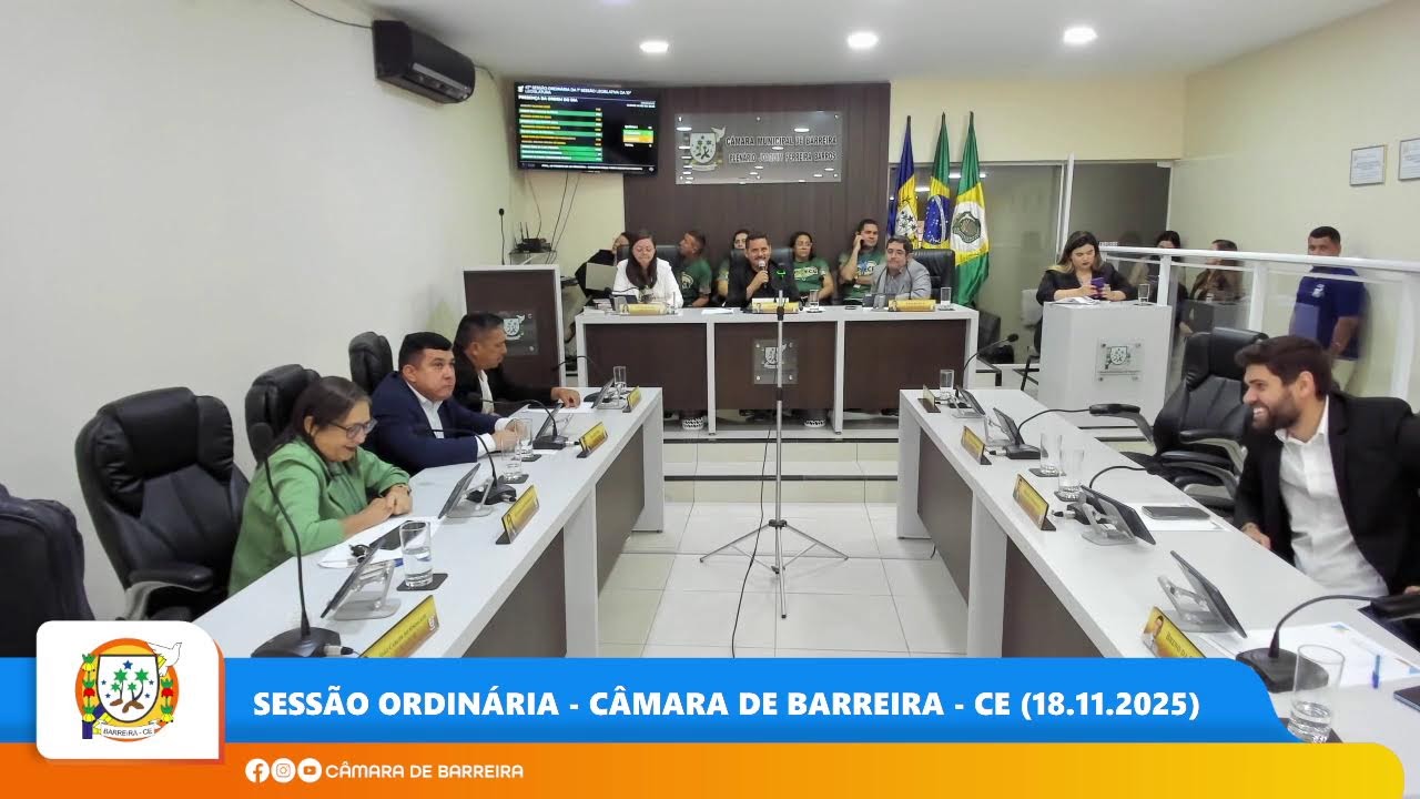 Sessão Ordinária - Câmara de Barreira - CE (18.11.2025)