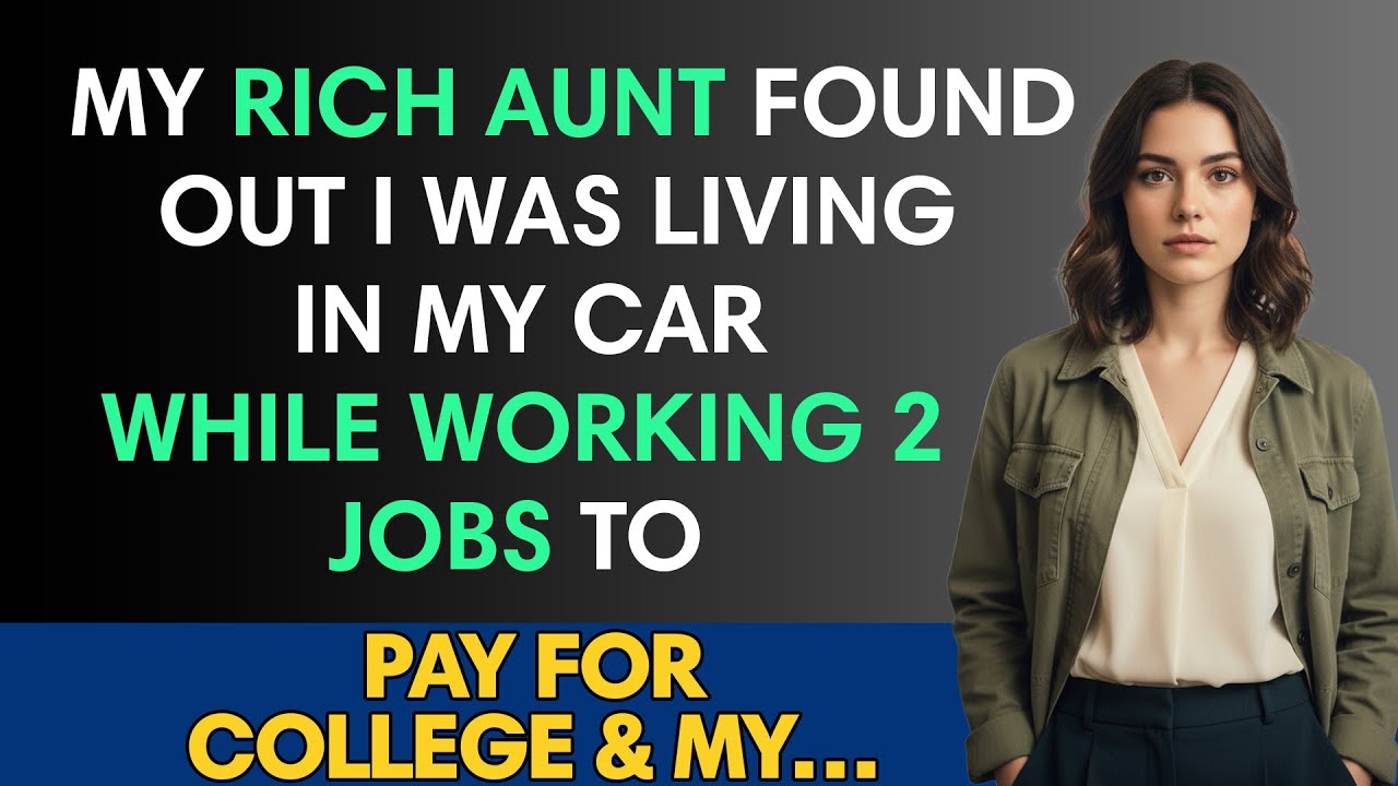 My Rich Aunt Found Out I Was Living In My Car While Working 2 Jobs To Pay For College & My…