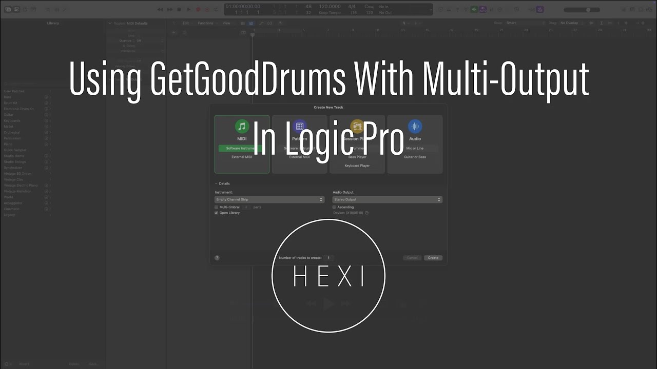Tutorial - Using GetGoodDrums With Multi-Output in Logic Pro