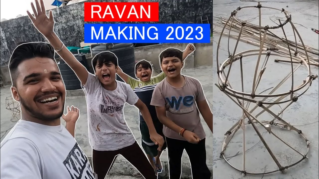 Ravan Making 2023 Delhi | Making Ravan With Bamboo | Best Ravan Making Delhi 2023 | Dusshera raavan