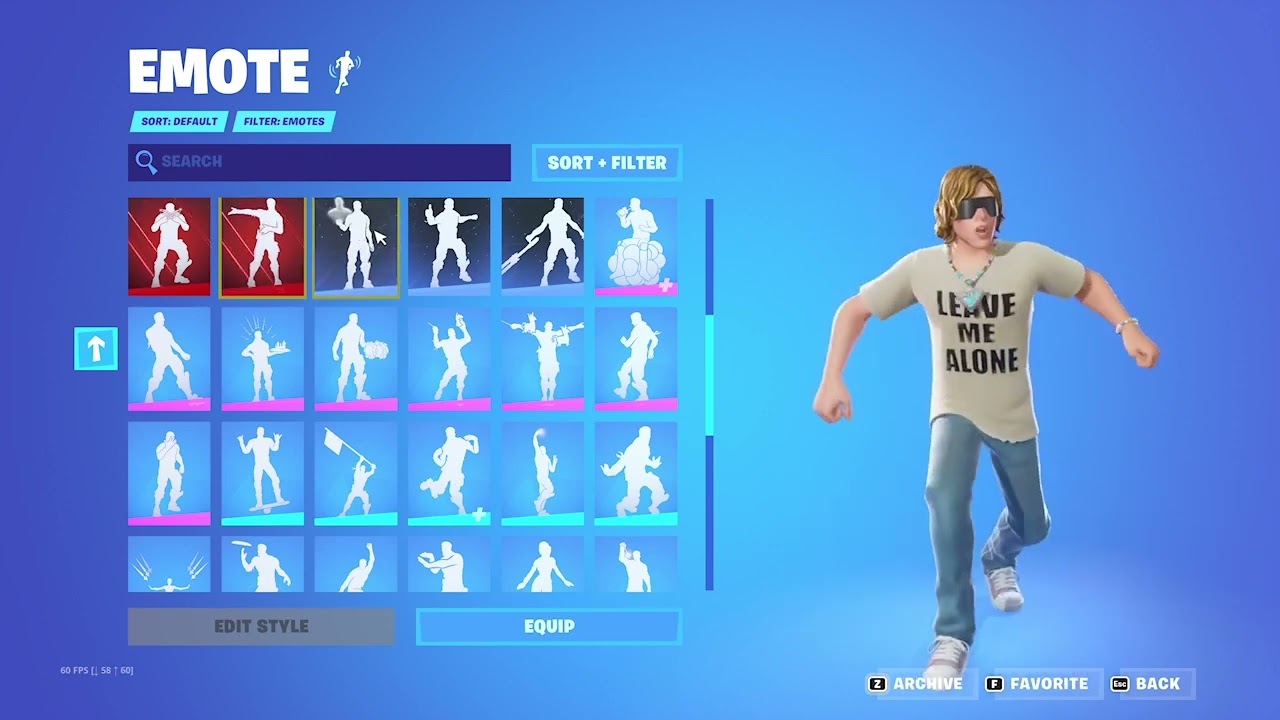 The Kid Laroi Skin with all my emotes (Fortnite Battle Royale Chapter 4 Season 1)