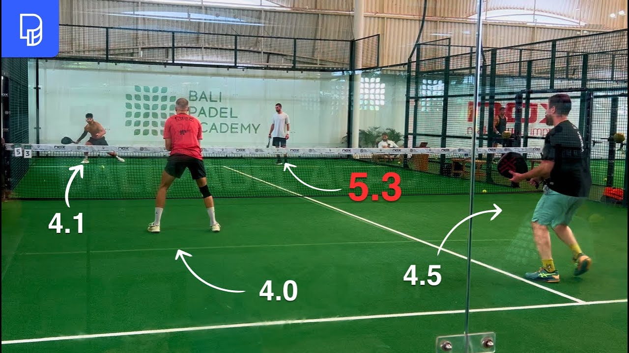 Advanced level 4.5, Padel match. Bali Padel Academy