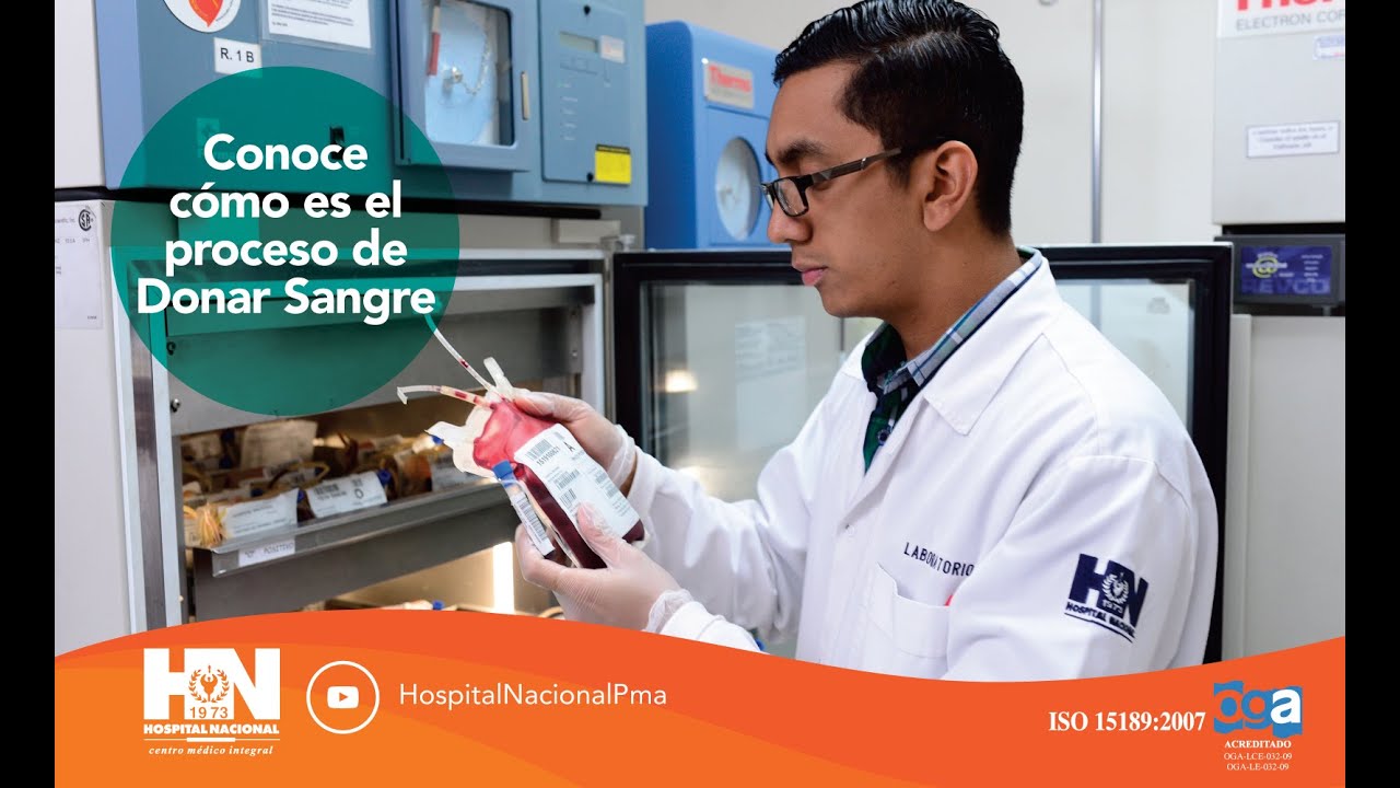 Conozca el proceso de Donar Sangre - Laboratorio Hospital Nacional
