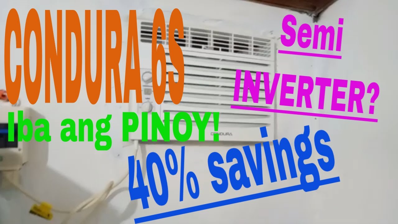 Condura |  6S 1HP window type | AIRCON | Installation