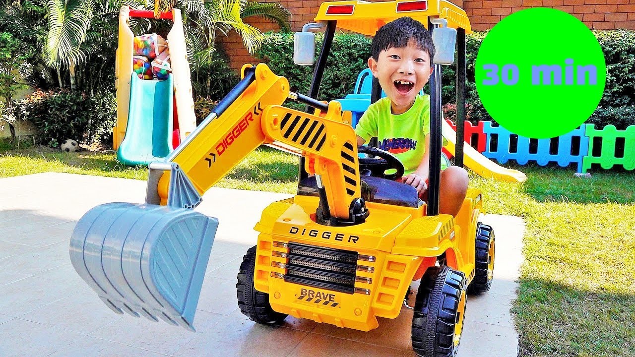 Yejun and power wheels cars - Collection video with toy cars