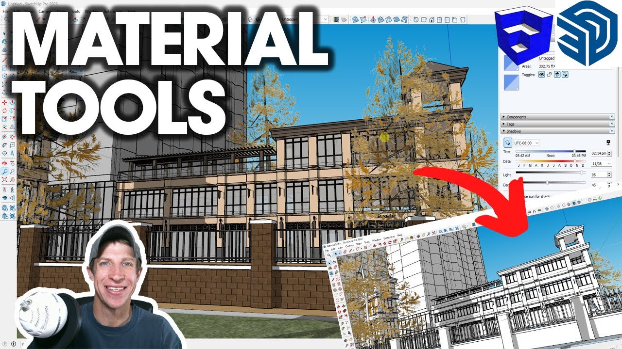 FREE Material Tools Extension from Thom Thom for SketchUp!