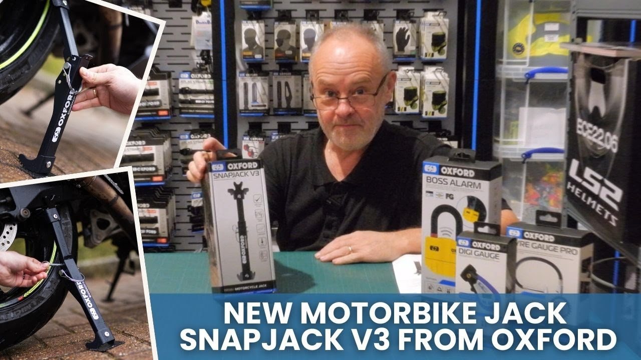 🏍️Meet the Oxford SnapJack V3: The Ultimate Universal Portable Motorcycle Chain Maintenance Stand