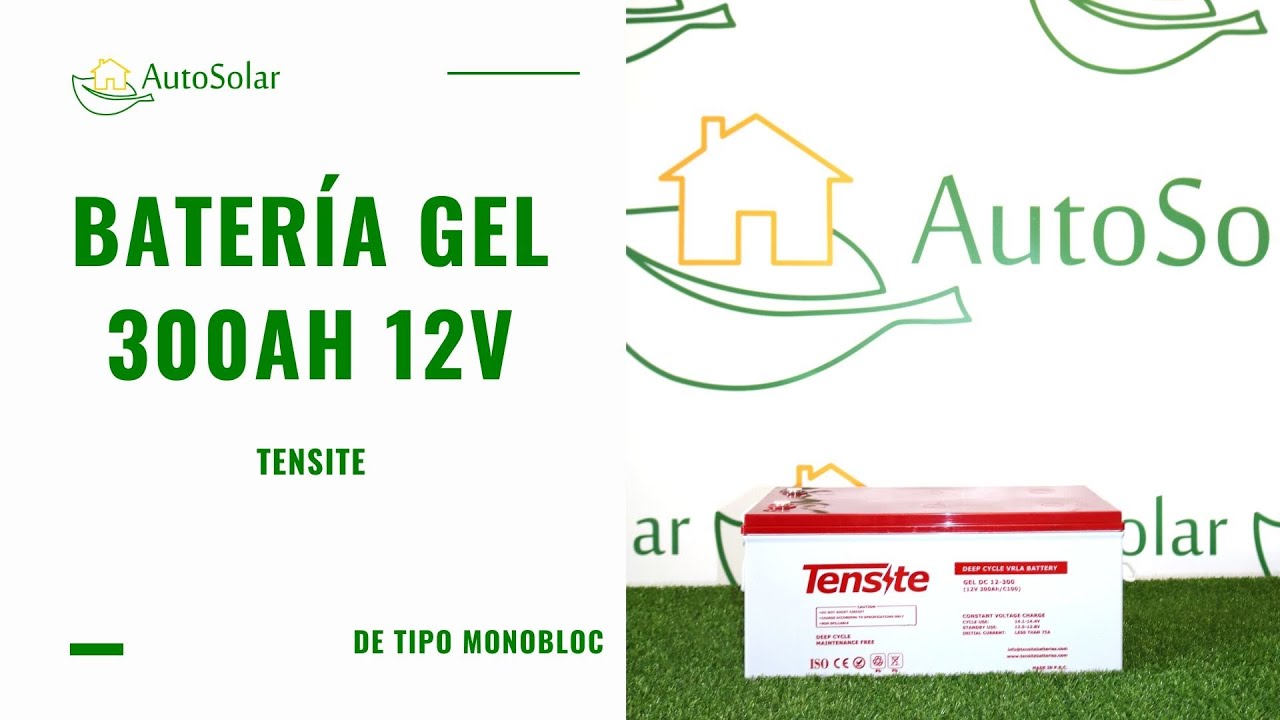Bater&iacute;a Gel 300Ah 12V Monobloc Tensite