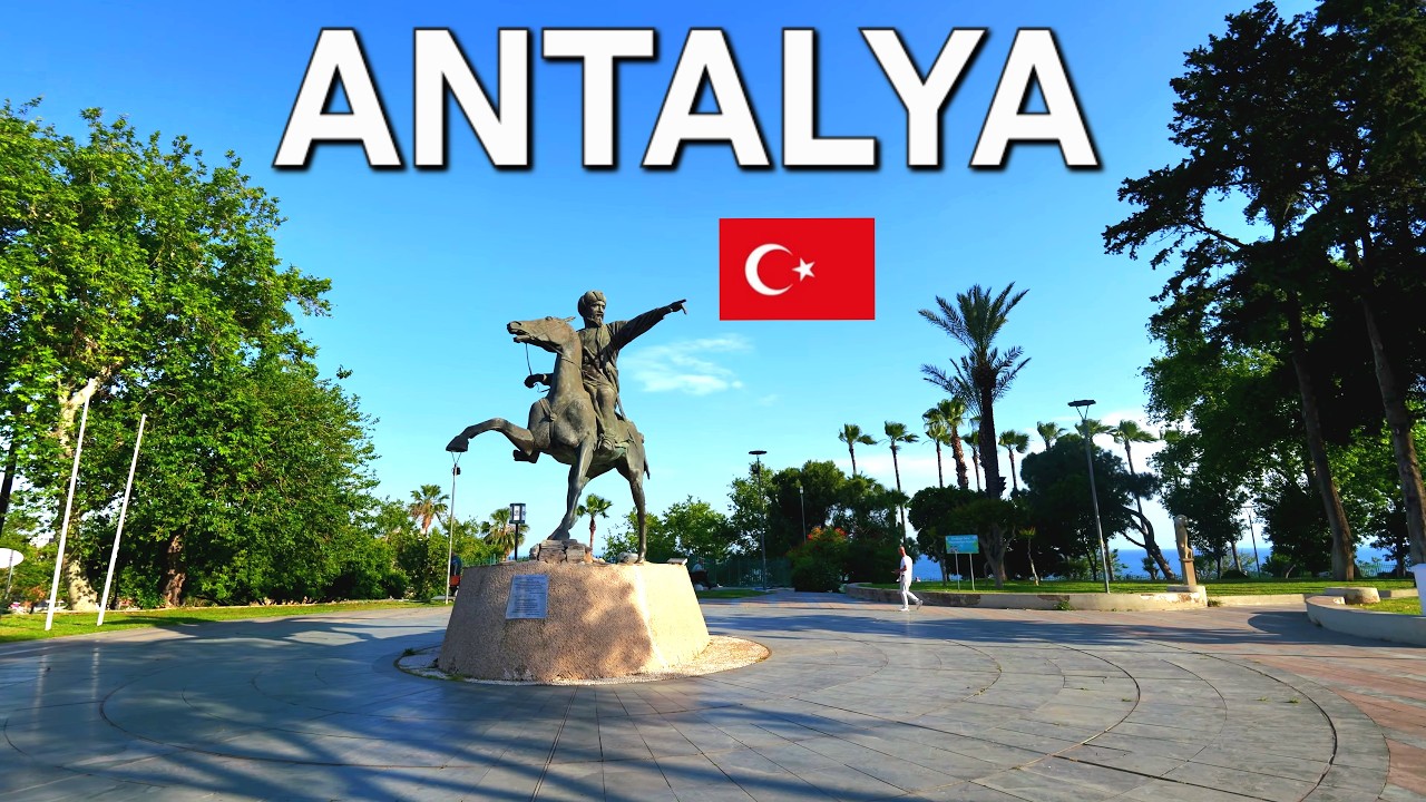 ANTALYA 2025 🇹🇷 4K Street Walking to Yavuz Özcan Park | MAY | real audio
