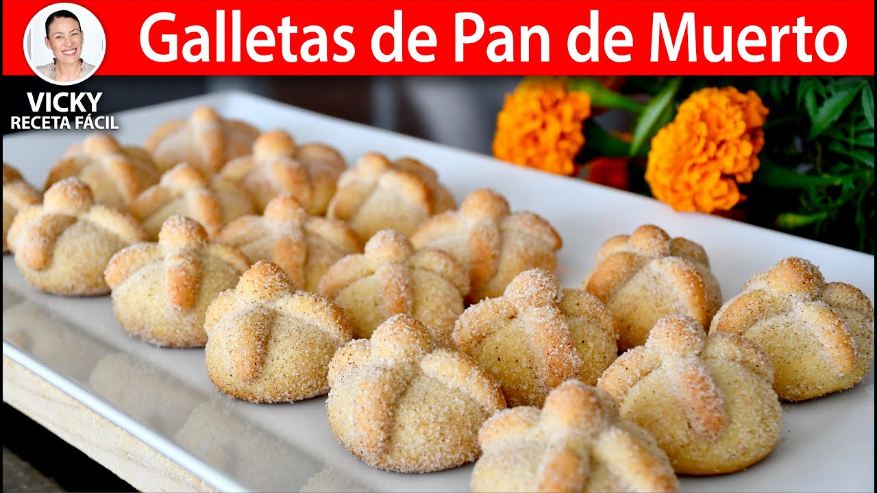 GALLETAS de PAN de MUERTO🥮😍| #VickyRecetaFacil