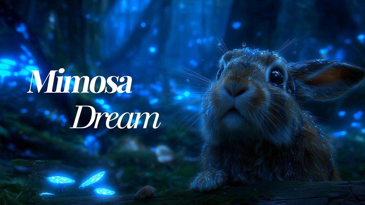 Relaxing Music 🌙 Crystal Bell & Rainy Forest (1 Hour) 4K | Mimosa Dream