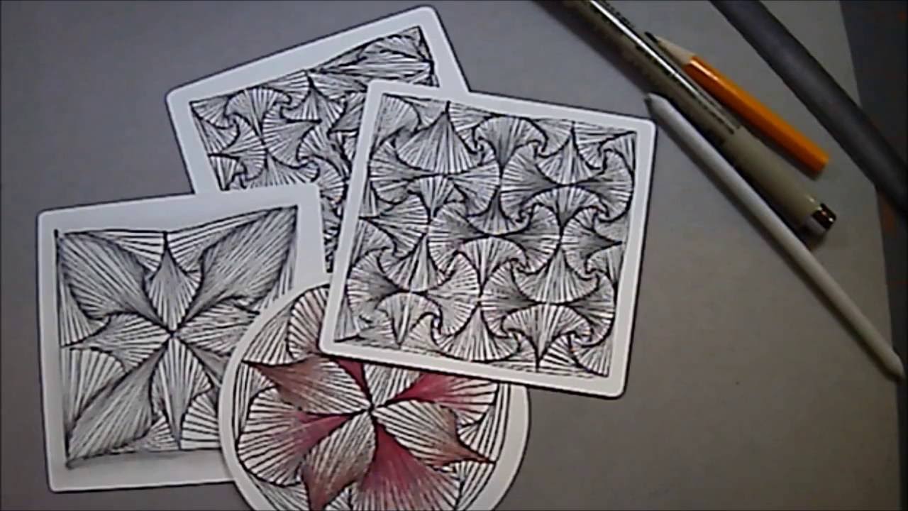 Rick's Paradox Tangle Pattern Lesson #54