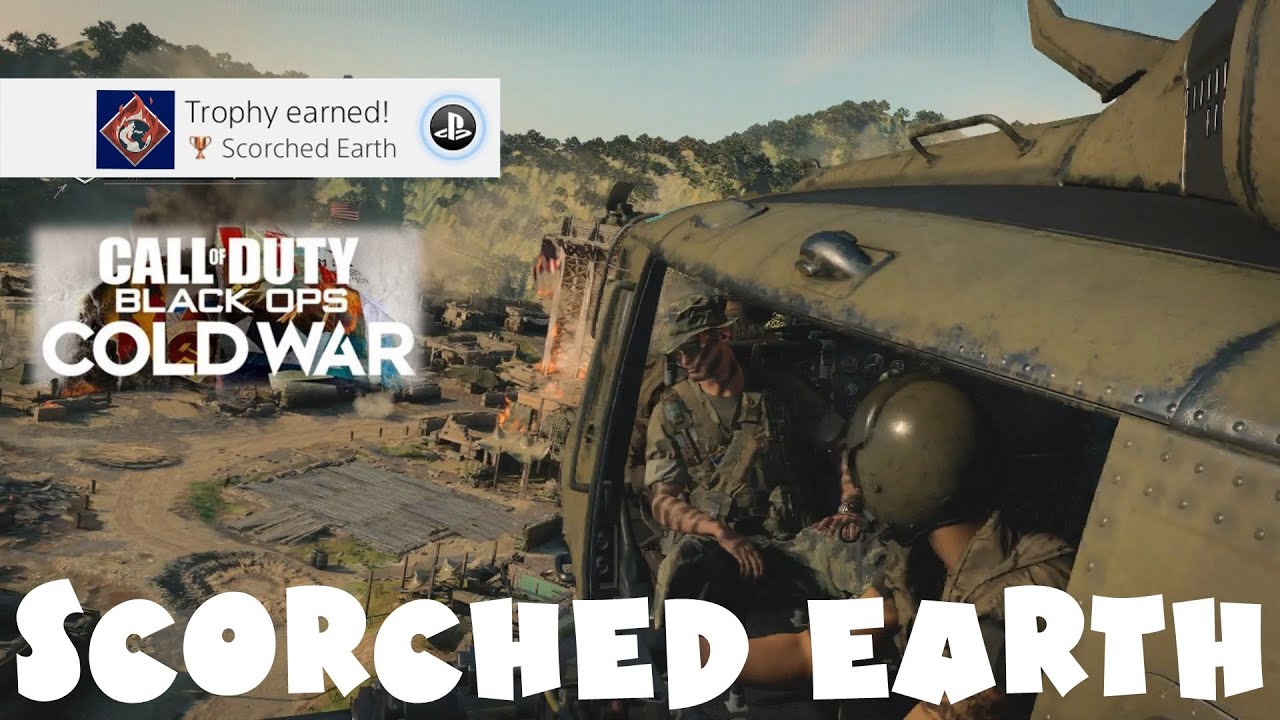 Scorched Earth Trophy Guide - Destroy all Enemy Vehicles & Mortar Teams - Black Ops Cold War