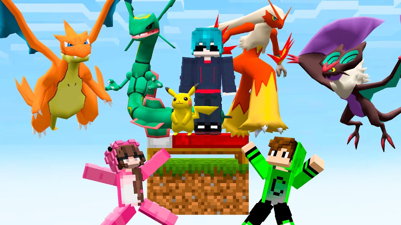 BEDWARS COM POKÉMONS NO MINECRAFT