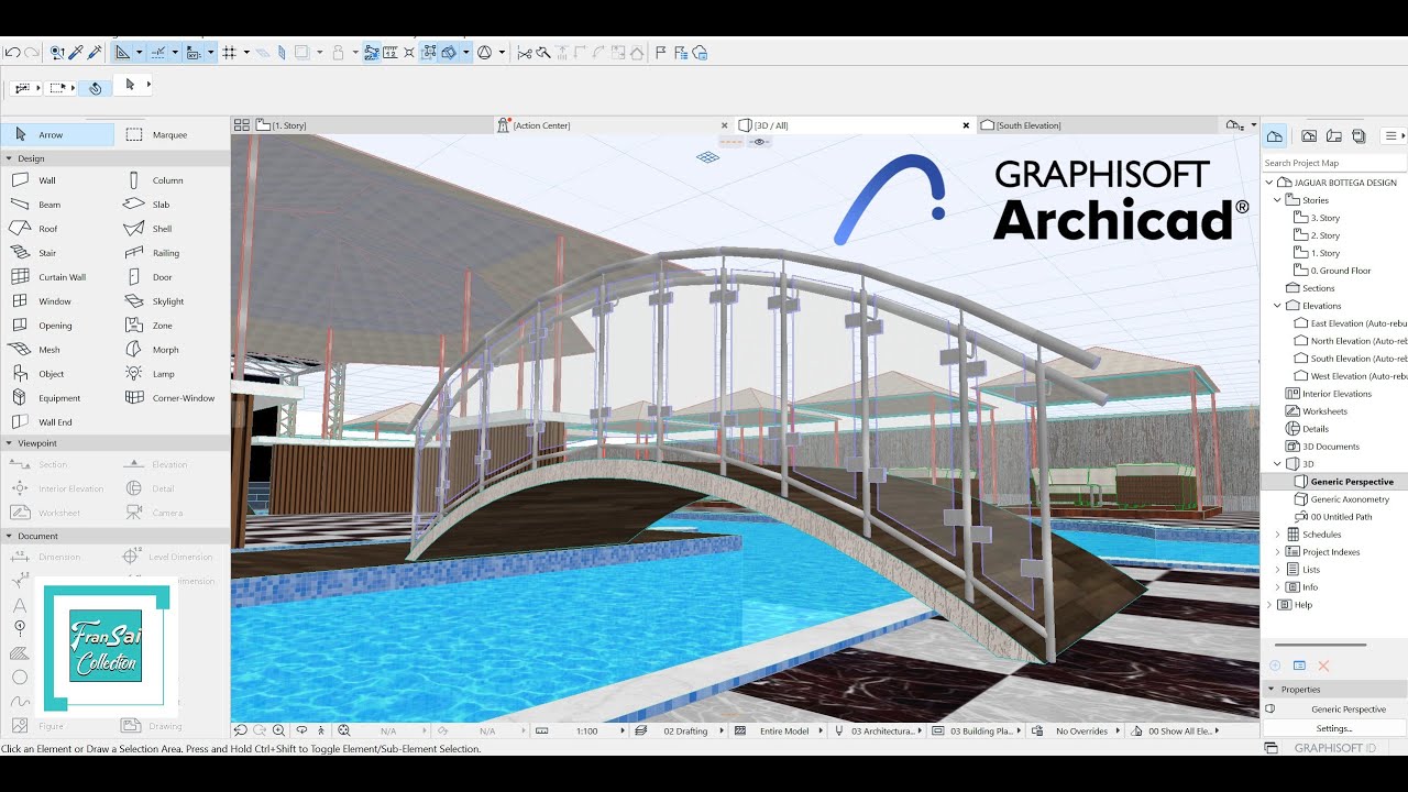 How to Create a Curved Handrail in Archicad | Step by Step Tutorial