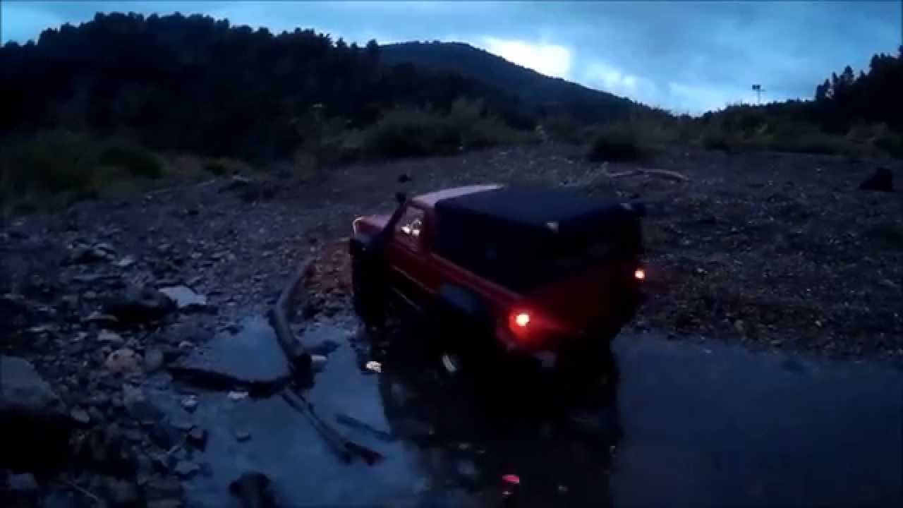 Jeep Comanche Mj Trailing After The Heavy Rain Until The Night