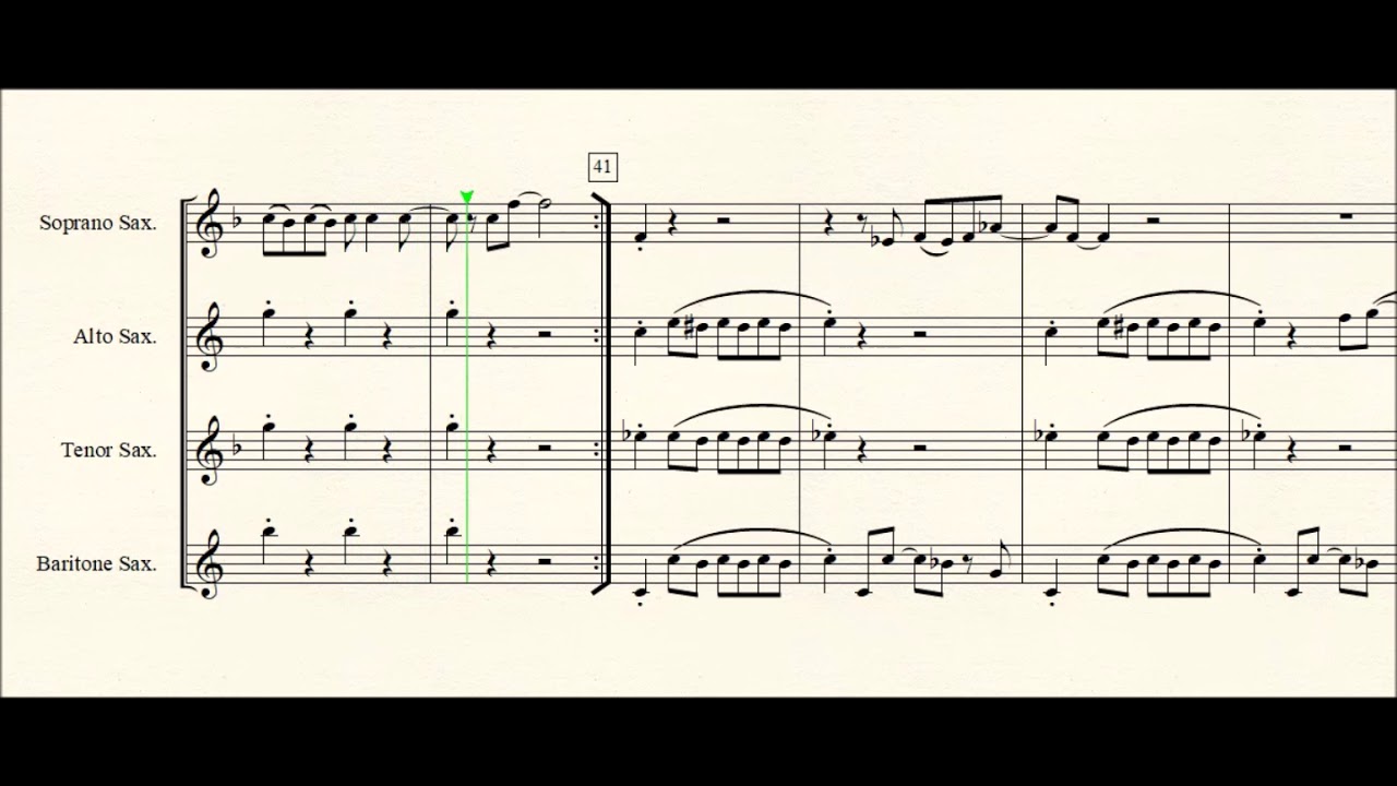 I Got You (I Feel Good) for Saxophone quartet.