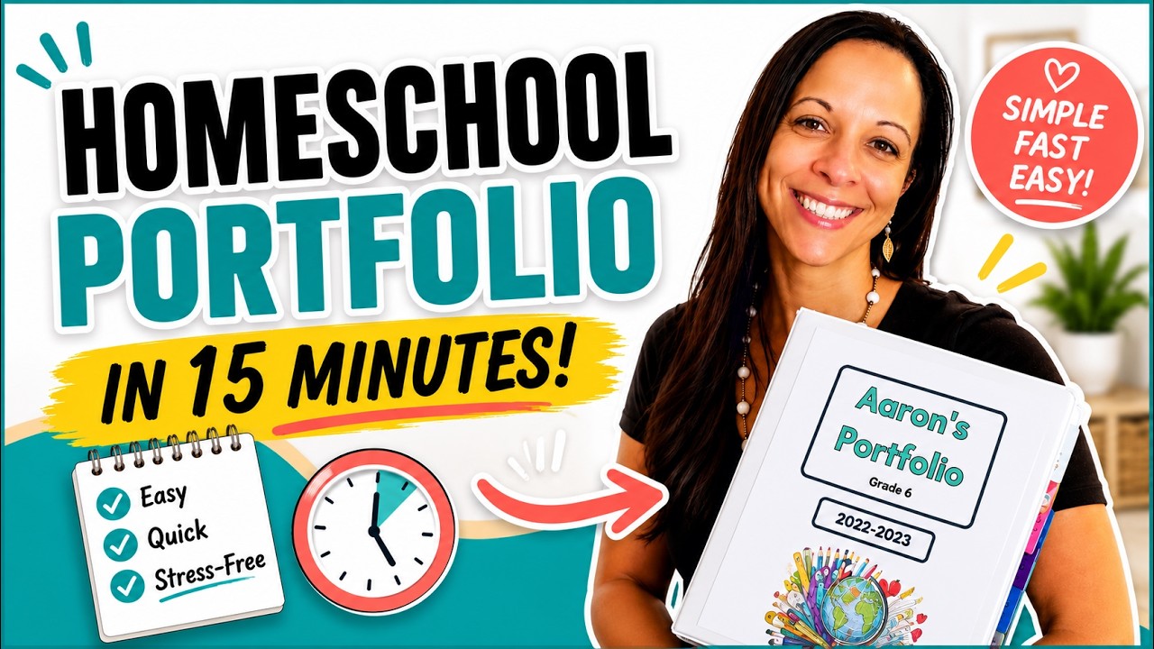 Quick and Easy: Homeschool Portfolio in 15 Minutes