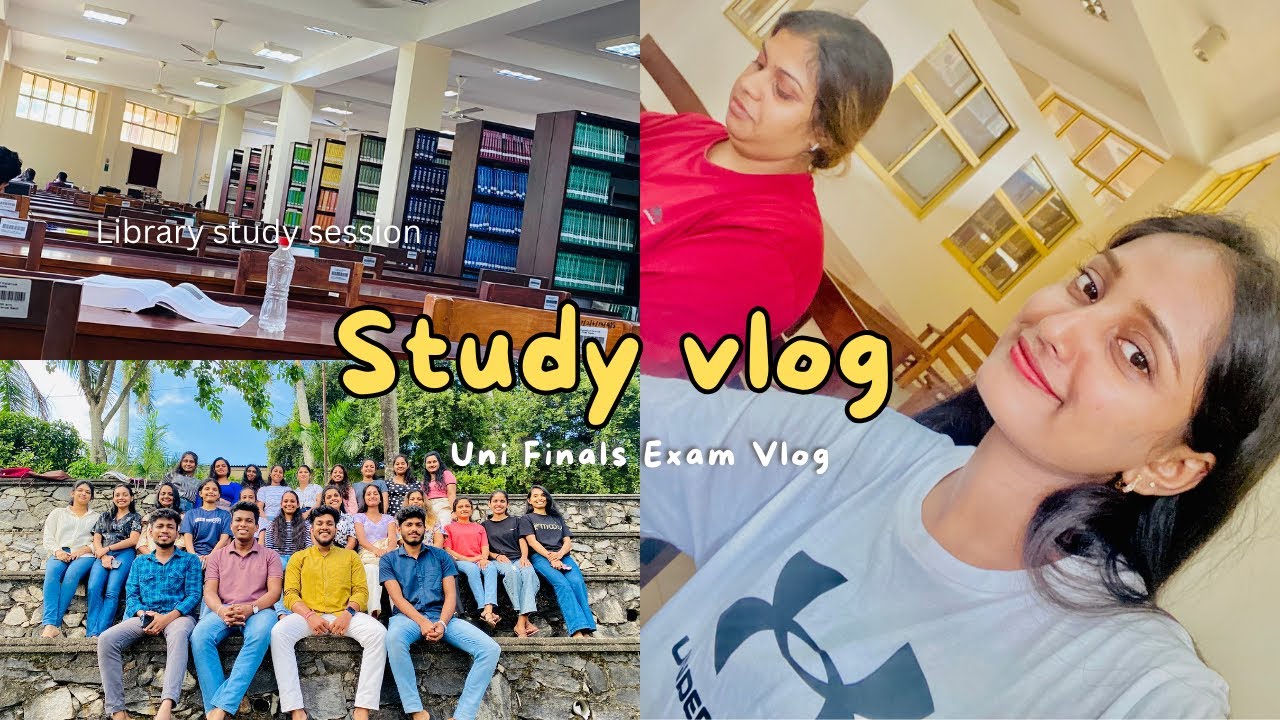 UNI VLOG: අන්තිම study vlog එක 😱, final exam week , how I study , Girls Hostel Life , uni life #vlog