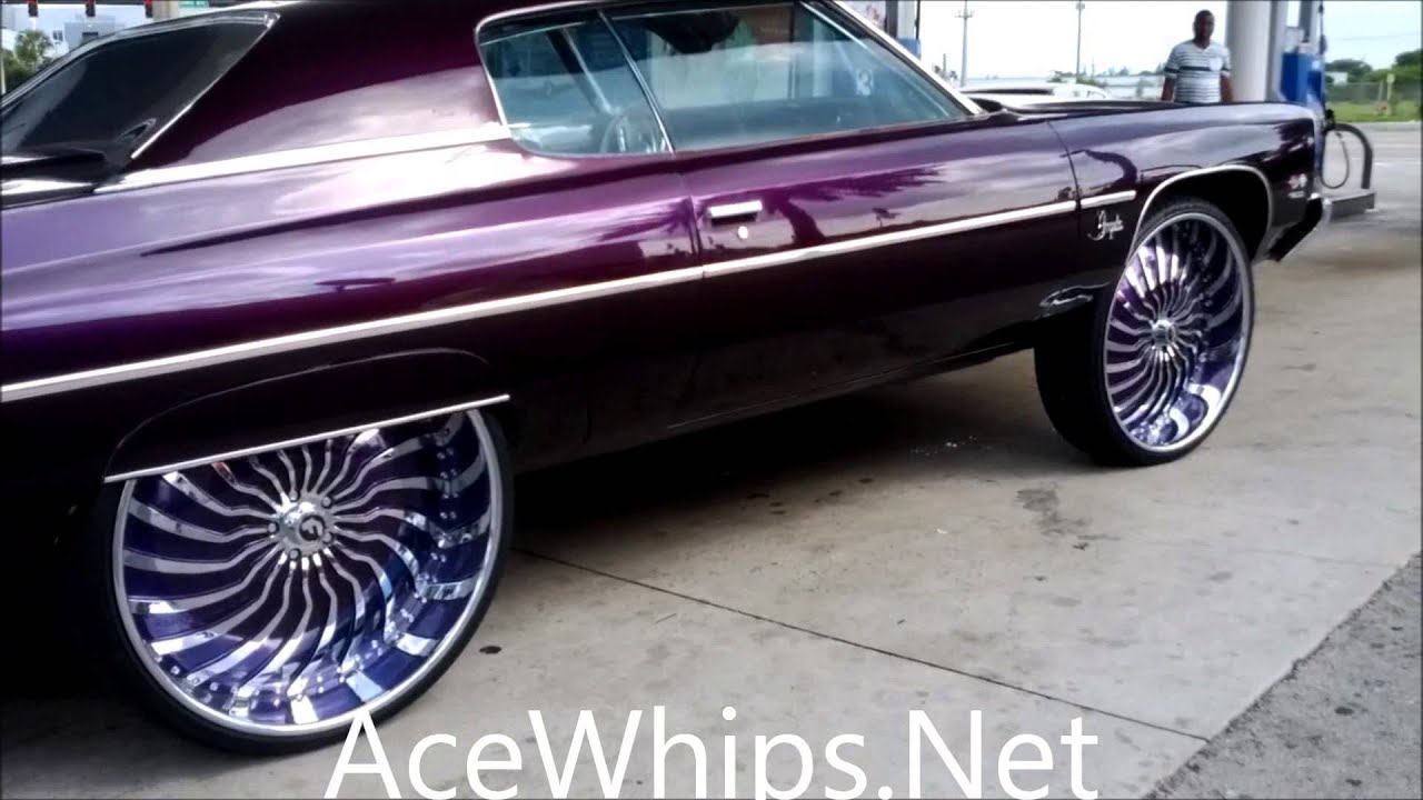 AceWhips.NET-Jelly's Candy Purple Chevy Donk on 30